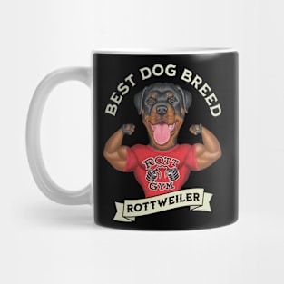 Muscular Rottweiler Best Dog Breed Mug